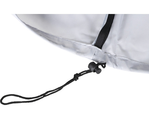 Housse de protection Siena Garden pour parasol déporté 250x60x255 cm Gros plan d''une housse de protection avec cordon de serrage
