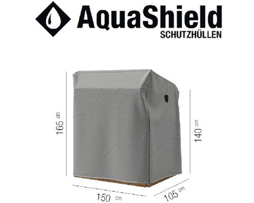 AquaShield Schutzhülle mit Maßangaben