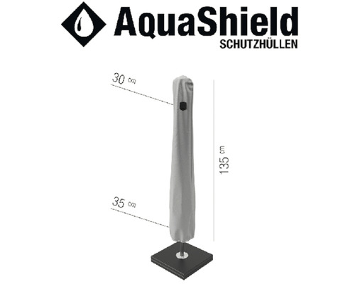 AquaShield Schutzhülle für Sonnenschirme, 135 cm hoch