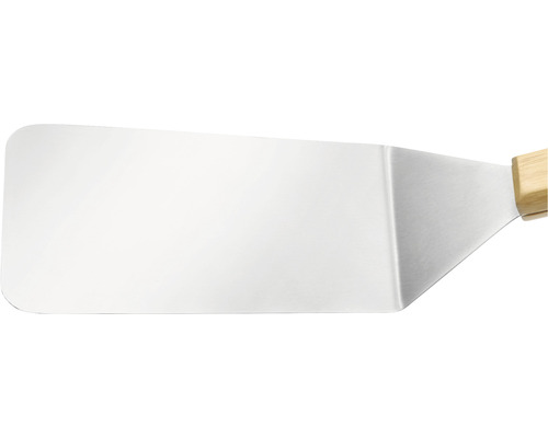 Spatule de barbecue en acier inoxydable avec manche en bois