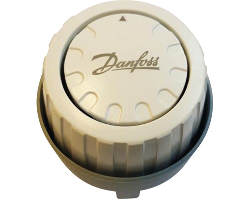 Logo Danfoss sur vanne thermostatique