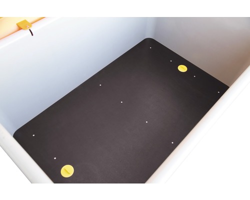 Plaque de fond dans un conteneur de transport