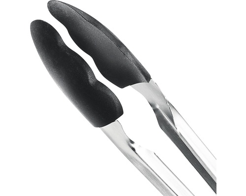 Küchenzange aus Edelstahl mit Silikonspitzen