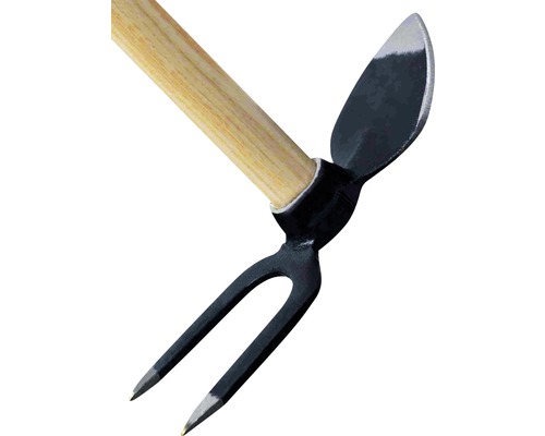 Kombinationshacke mit Holzstiel für Gartenarbeiten