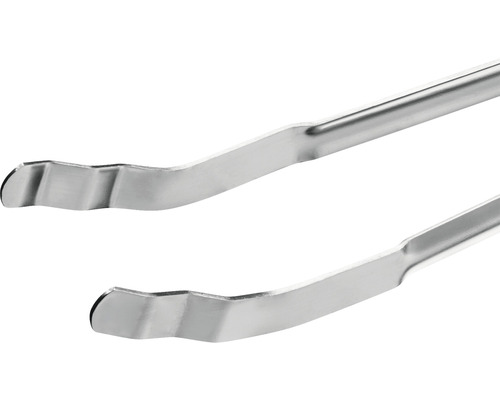Pince à griller en acier inoxydable en détail