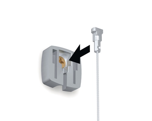 Image d''un rail de galerie avec vis et suspension