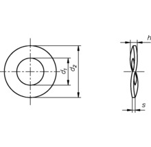 Rondelles élastiques DIN 137/B, 5 mm galvanisées, 100 unités-thumb-1
