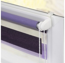 Lichtblick Doppelrollo ohne Bohren violett-lila-weiß 45x150 cm inkl. Klemmträger-thumb-4
