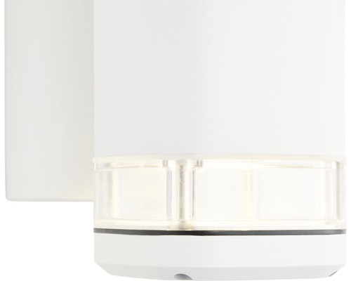 Weisse LED Wandleuchte mit transparentem Leuchtbereich