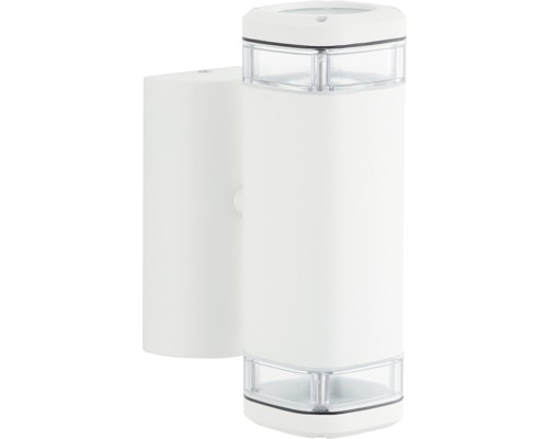 Weisse Wandleuchte für den Aussenbereich