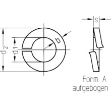 Rondelle-ressort pour filetage 5/16" (simil. DIN 127) acier inoxydable A2, 25 unités-thumb-2