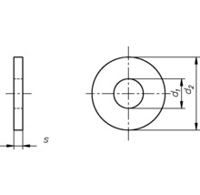 Rondelles DIN 9021, 3,2 mm acier inoxydable A2, 100 unités-thumb-1