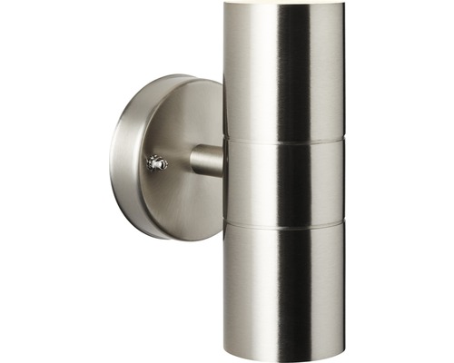 Wandleuchte aus Metall mit zwei Lichtquellen