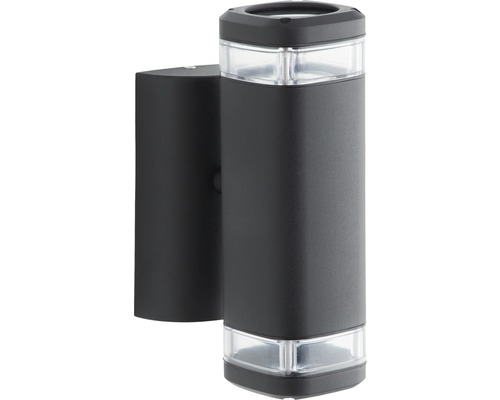 Schwarze Wandleuchte für den Aussenbereich