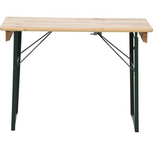 Table de bière en bois avec structure métallique pliable