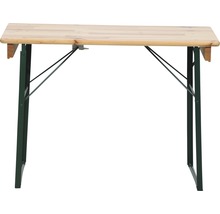 Table de bistrot avec plateau en bois et pieds en métal