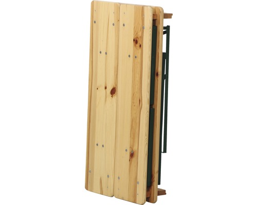 Table de bistrot pliée en bois avec cadre en métal