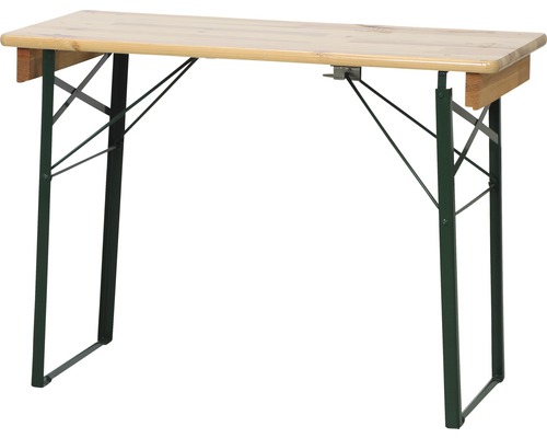 Table de bière avec fonction pliable et structure métallique