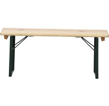 Banc de fête de la bière en bois avec structure métallique