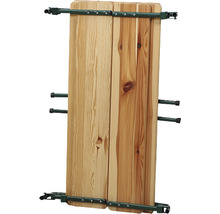 Holztischplatte zum Klappen mit Metallrahmen