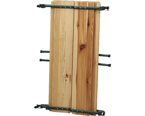 Holztischplatte zum Klappen mit Metallrahmen