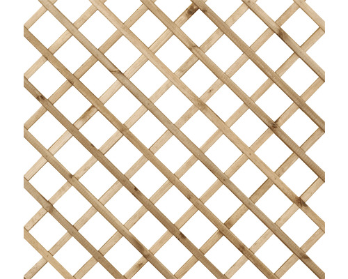 Holzzaun mit Rautenmuster für den Garten