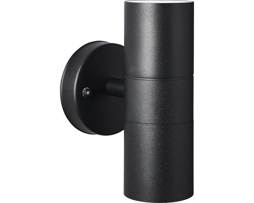 Schwarze Wandleuchte für den Aussenbereich