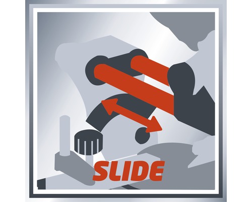 Symbole pour la fonction coulissante d''une scie