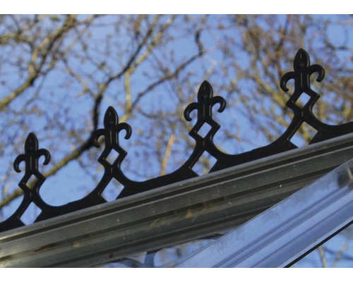 Éléments décoratifs ornementaux sur une serre