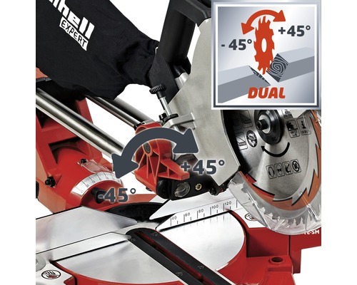 Scie à onglet avec fonction double