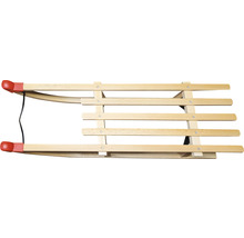 Luge en bois avec cordon de traction