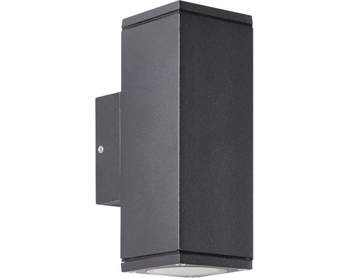 Quadratische Aussenwandleuchte aus Metall