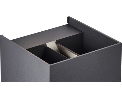 Boîte ouverte avec deux compartiments