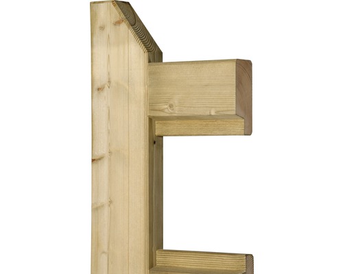 Holzpfosten mit Träger für Gartenprojekte