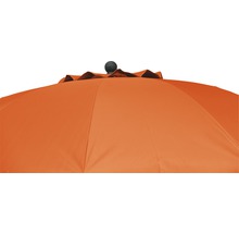Vue détaillée d''un parasol orange