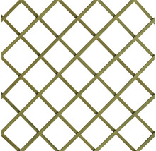 Holzzaun-Element mit quadratischem Gittermuster