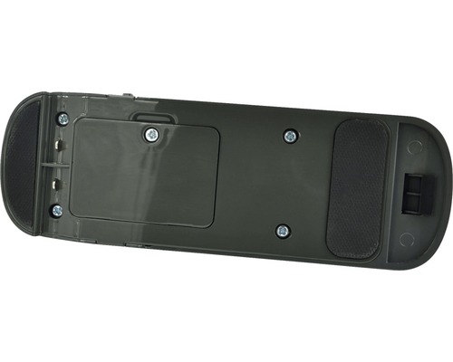 Face inférieure d''un appareil électronique avec vis et compartiment à piles