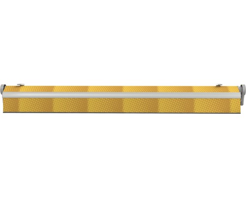 Store enrouleur cassette jaune à rayures