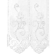Rideau brise-bise Romantik blanc 45x160 cm-thumb-1
