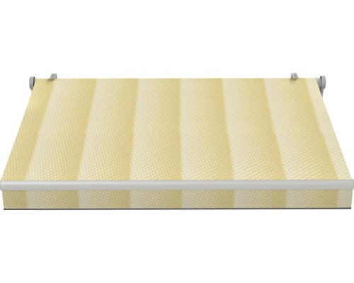 Store banne à rayures pour protection solaire