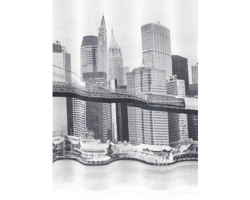 Rideau avec motif de la skyline de New York