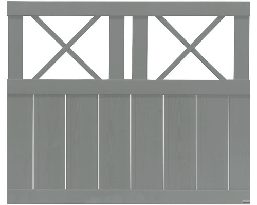 Holzzaun mit X-förmigem Design