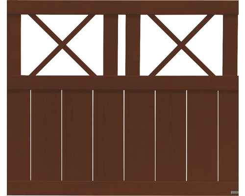 Holztor mit X-förmigem Design für den Garten