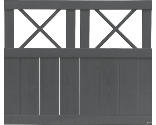 Holzzaun mit Kreuzmuster