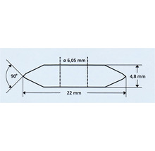 Roue de rechange en carbure Kaufmann Ø 22 mm-thumb-1