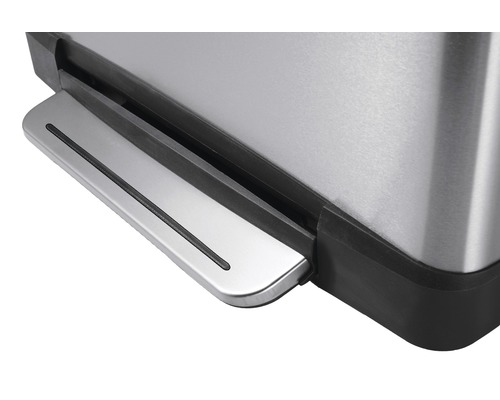 Vue détaillée d''une poubelle à pédale en métal avec pédale