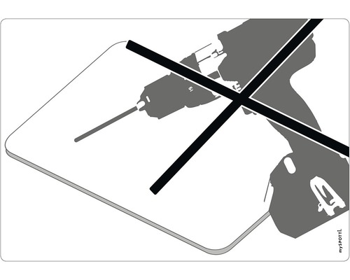 Symbolbild: Keine Bohrmaschine verwenden