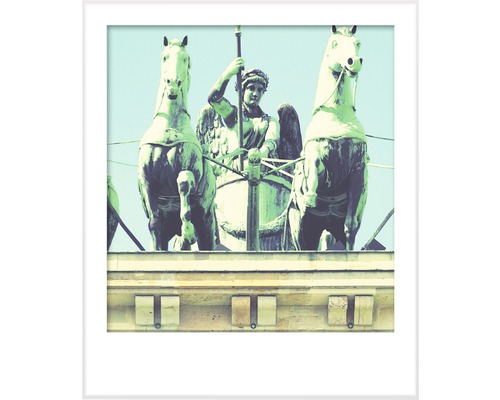 Foto der Quadriga auf dem Brandenburger Tor in einem Bilderrahmen