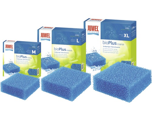 Masses filtrantes grossières Juwel BioPlus en tailles M, L et XL pour aquariums