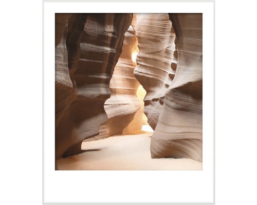 Gerahmtes Bild einer Felsschlucht